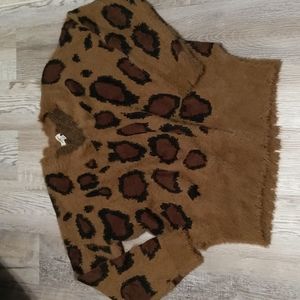 Oversized fuzzy sweater